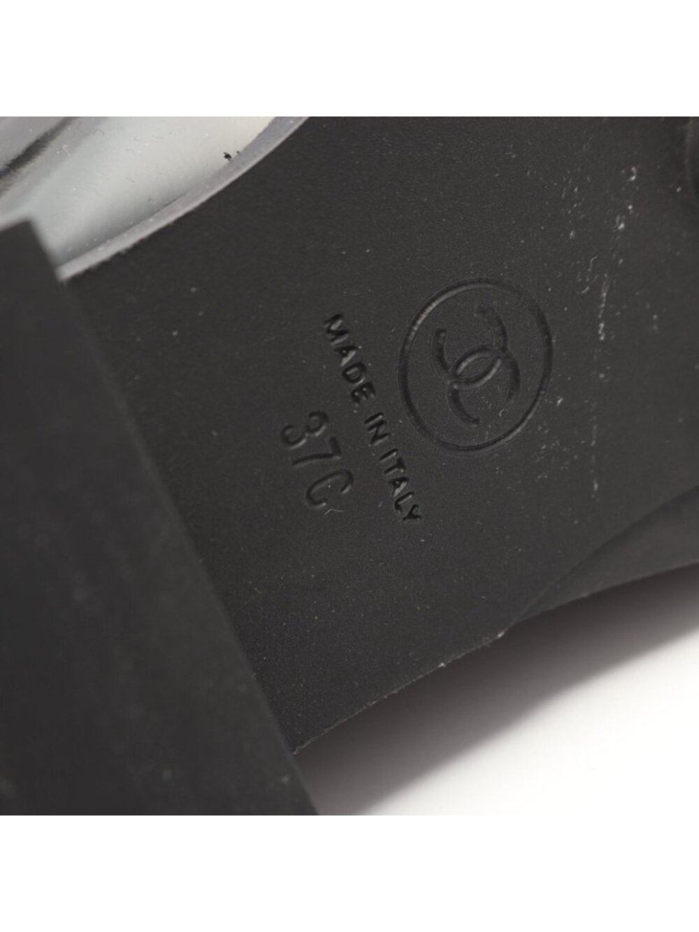Chanel Loafers CC Logo Black Patent Leather - Picture 6 of 7